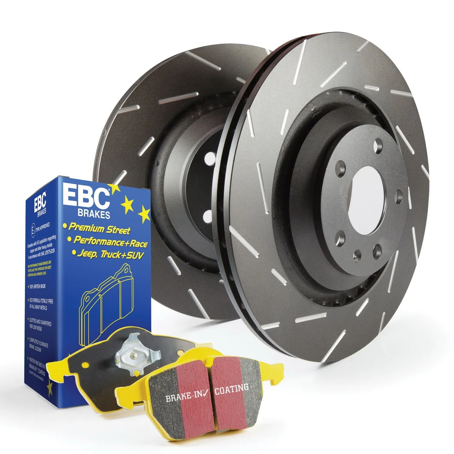 EBC Brakes S9KR1455 S9 Kits Yellowstuff and USR Rotors