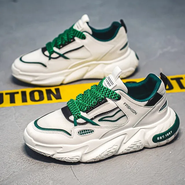 Hip-Hop Mixed Color Air Mesh Sneakers