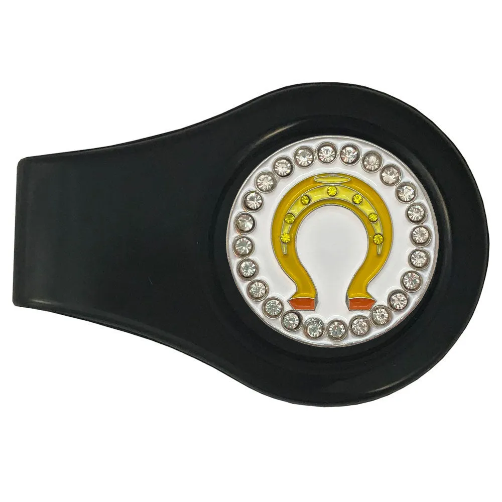 Horseshoe Golf Ball Marker With Colored Clip