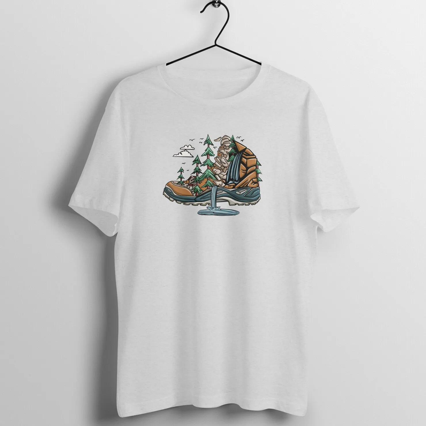 LIFE IN HIKING BOOTS - UNISEX T SHIRTS - My adventurous soul