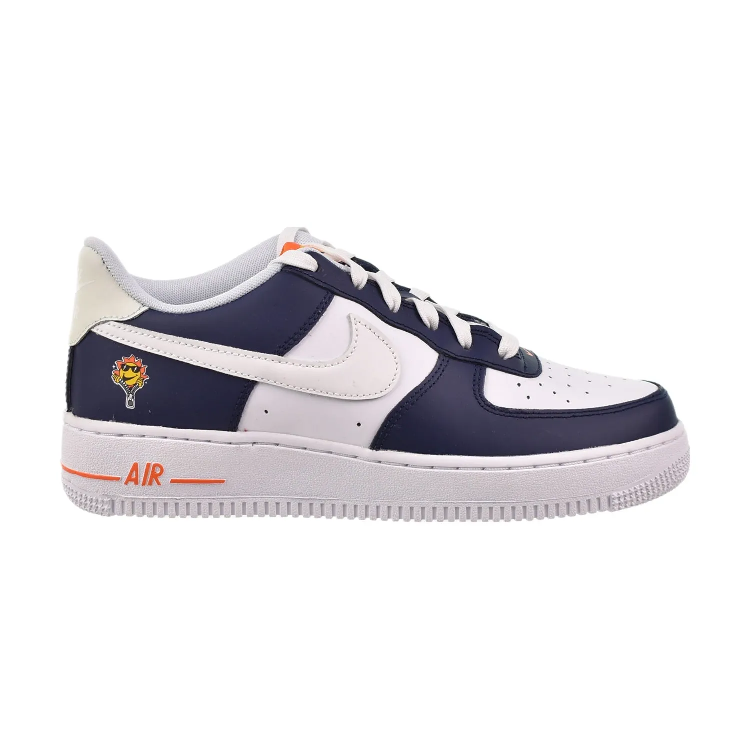 Nike Air Force 1 LV8 (GS) Big Kids' Shoes Midnight Navy-Blue Tint