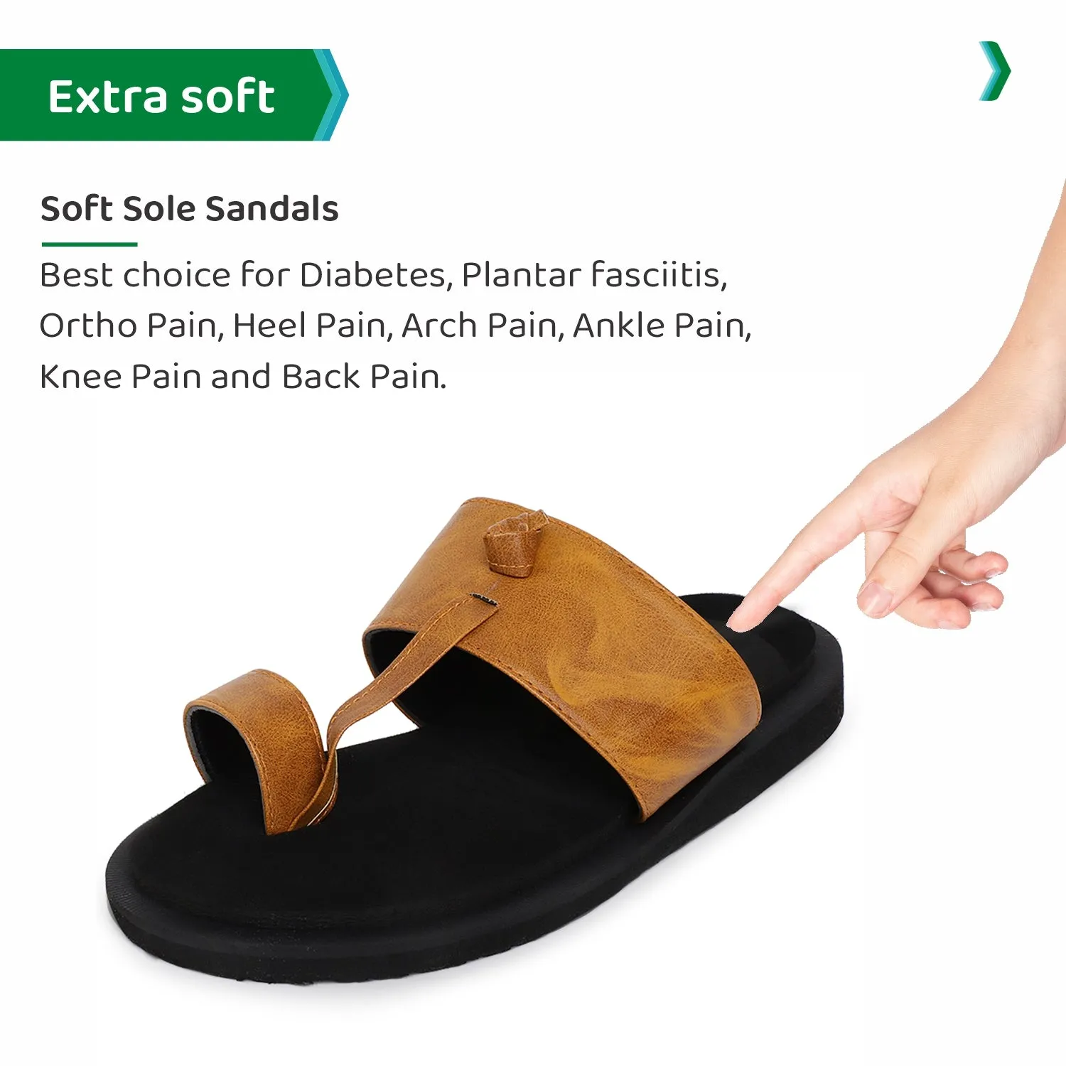 ORTHO JOY Extra Soft Doctor Ortho Slippers for men.