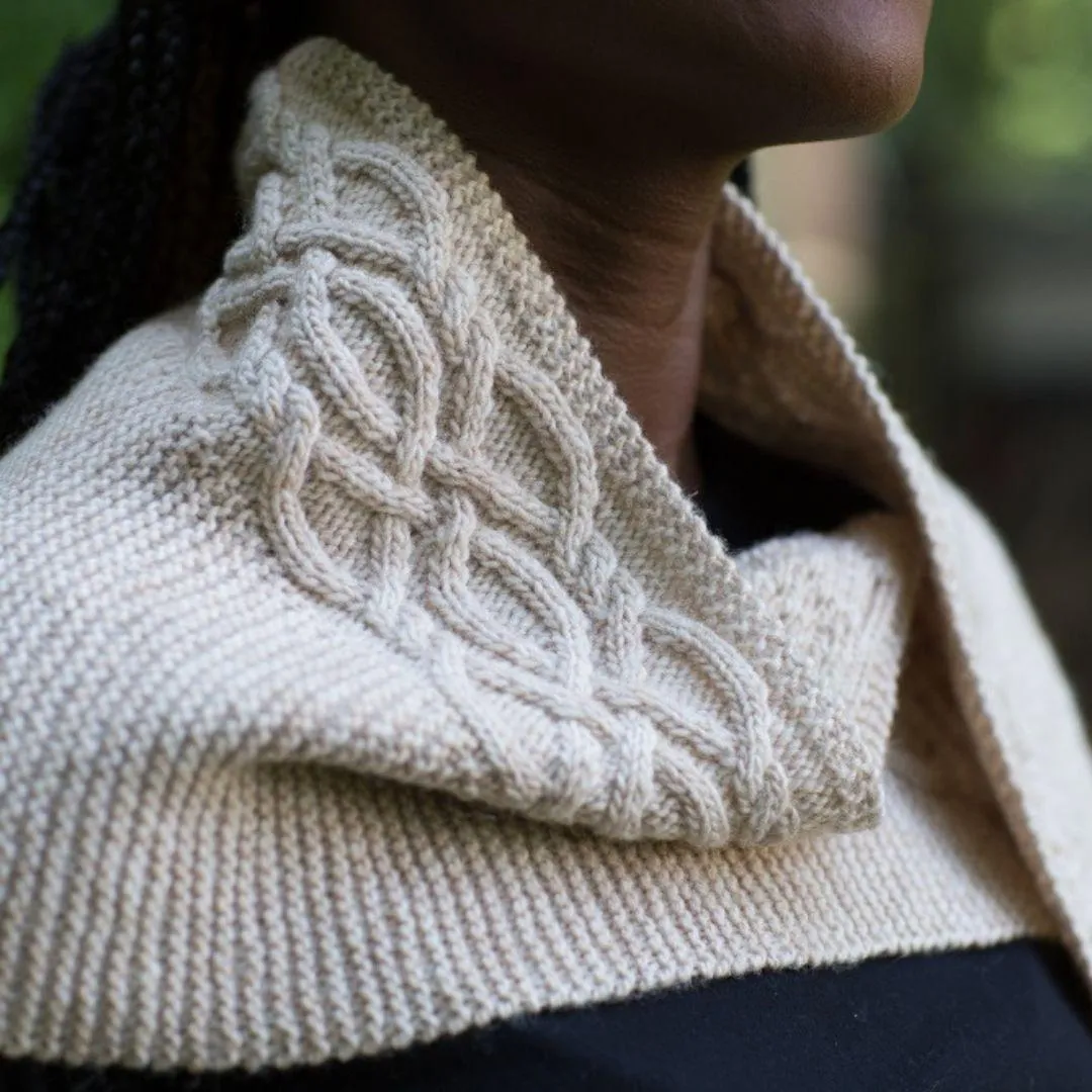 Plain & Fancy Shawl Pattern - Lanaloft Sport