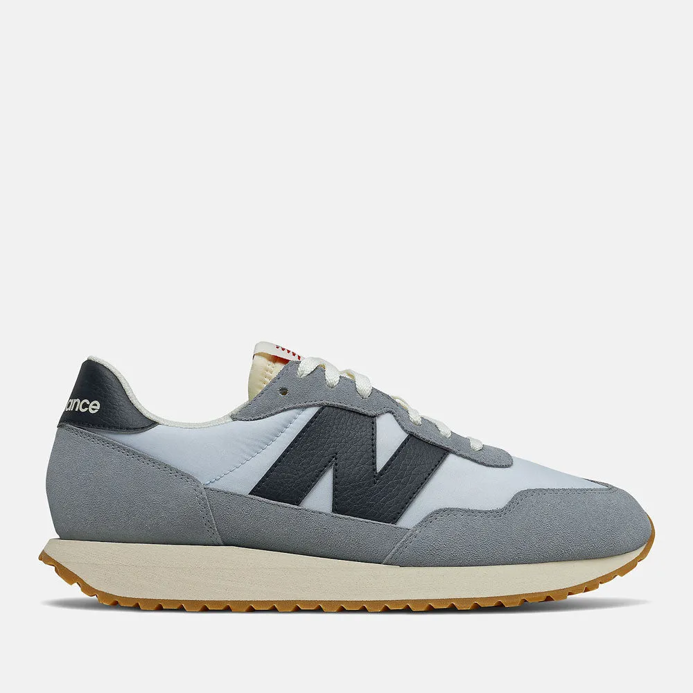 Scarpe Uomo NEW BALANCE Sneakers 237 in Suede e Nylon colore Reflection Blue