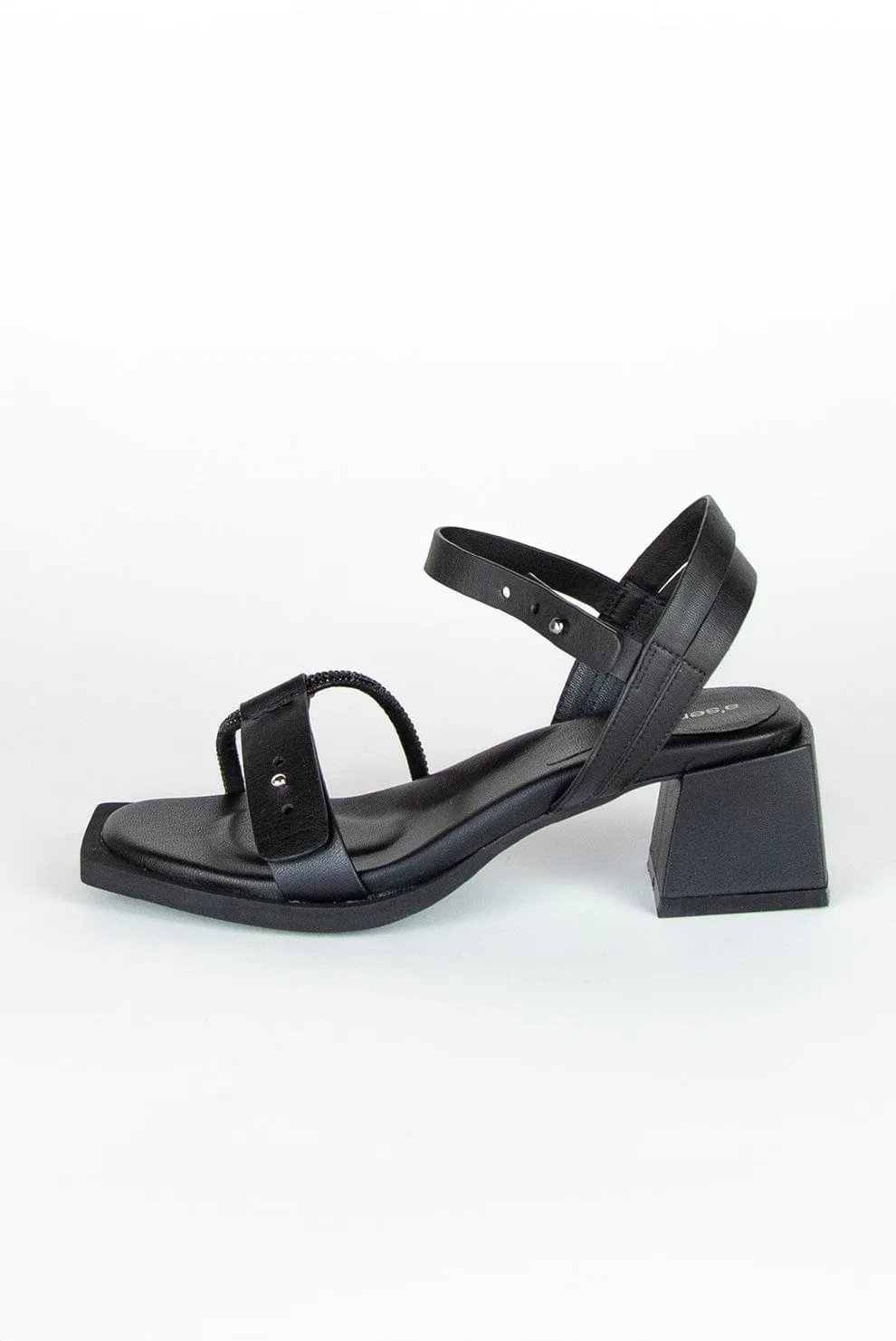 The Squoval Vegan Apple Leather Heeled Sandal | Multiple Colours