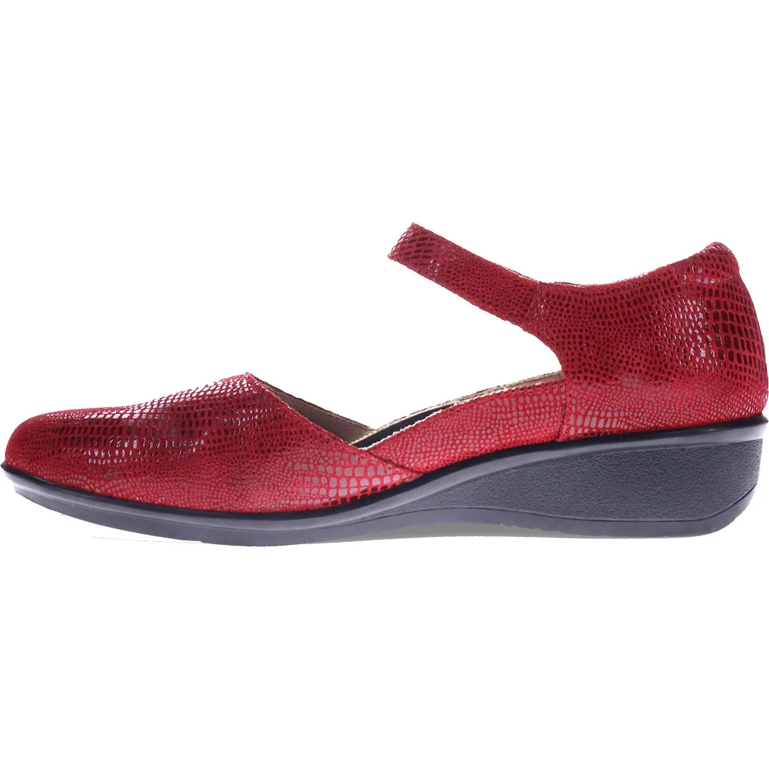 Women's Revere Osaka Cherry Lizard Leather